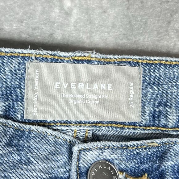 Everlane The Relaxed Straight Fit Jean’s Blue Women’s 29 Regular Organic Cotton - Picture 8 of 14